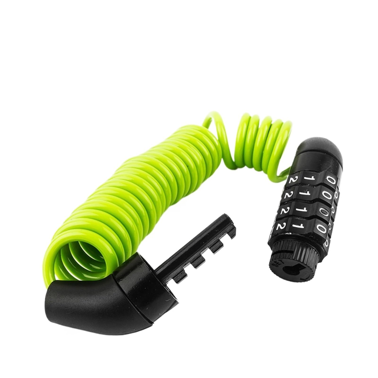 Bicycle Lock 4 Digit Combination Code Steel Cable(Green)