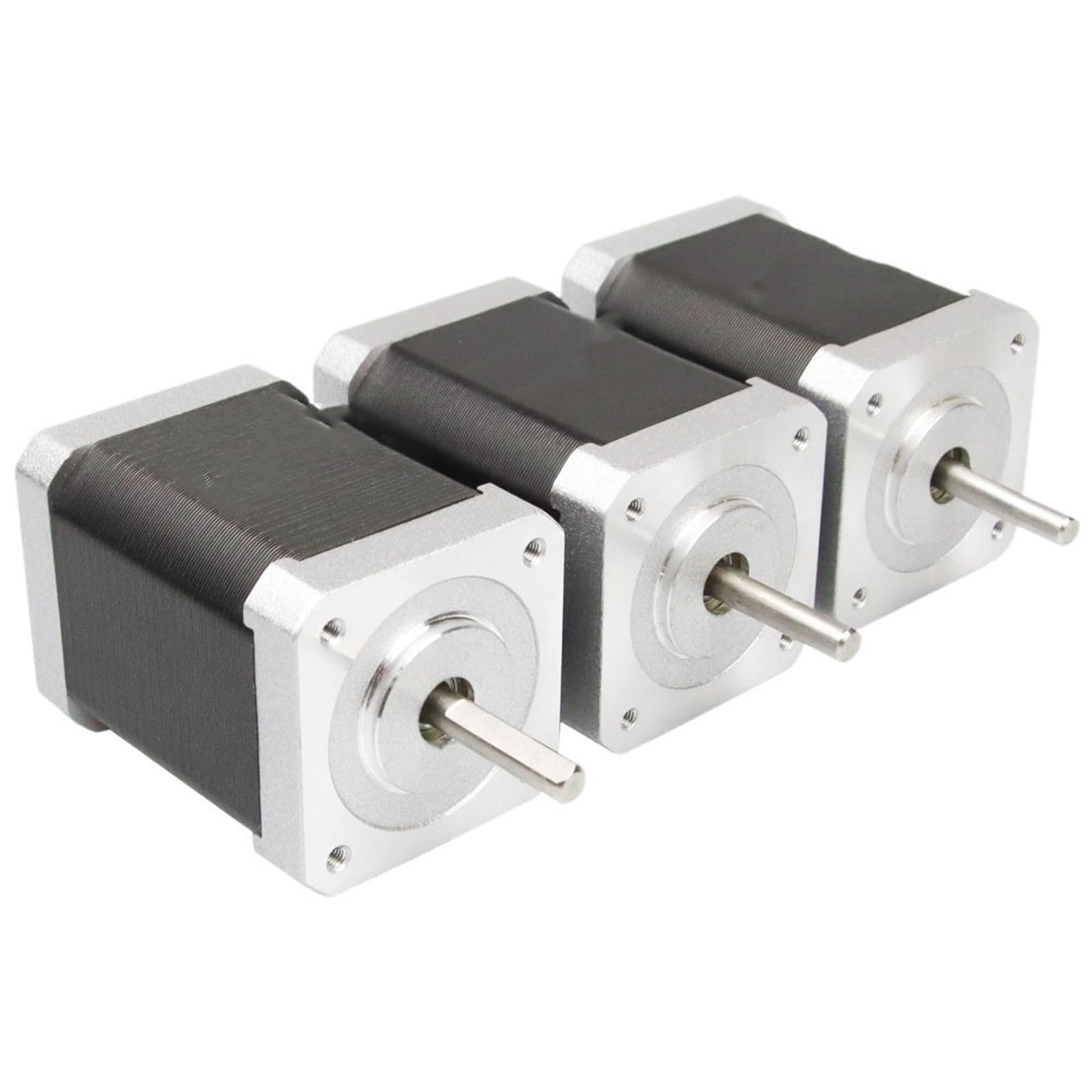 GTPBAO sterownik sterownika 2-fazowy 4-przewodowy 42 mm hybrydowy silnik krokowy 1,7 A 0,73 Nm 1,8 stopnia Nema 17 silnik krokowy 5 mm wał 42 x 60 mm silnik krokowy maszyna CNC