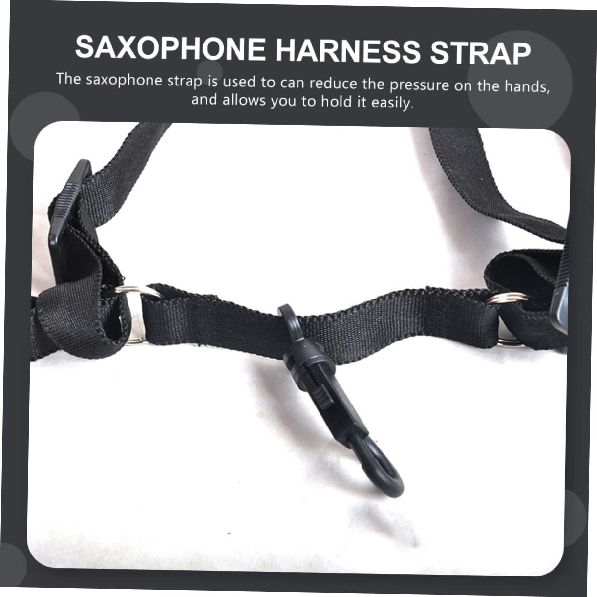 VICASKY 3pezzi Cinturino Regolabile Per Saxofono Tracolla Spalla Per Musicisti Accessorio Saxophone