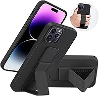 Vista 15 de Funda de silicona con soporte de LAUDTEC compatible con iPhone 7/8/SE, soporte de metal con soporte de pie vertical y horizontal, cubierta flexible