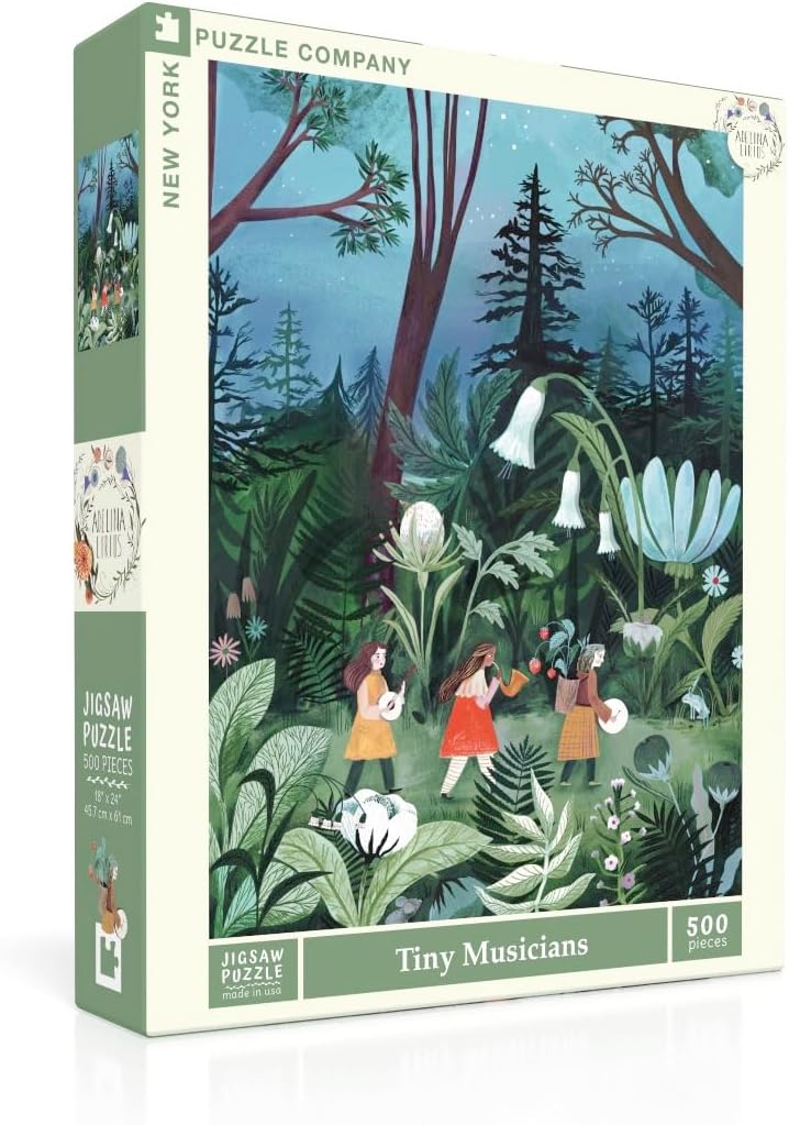 New York Puzzle Company - Adelina Lirius Tiny Musicians - 500 Piece Jigsaw Puzzle for Adults by Adelina Lirius