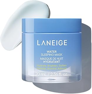 LANEIGE Water Sleeping Mask: Hydrating Korean Overnight Mask with Squalane & Probiotic-Derived Complex, for Bright, Glowing Skin & Barrier Support