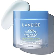 LANEIGE Water Sleeping Mask: Hydrating Korean Overnight Mask with Squalane &amp; Probiotic-Derived Complex, for Bright, Glowing Skin &amp; Barrier Support