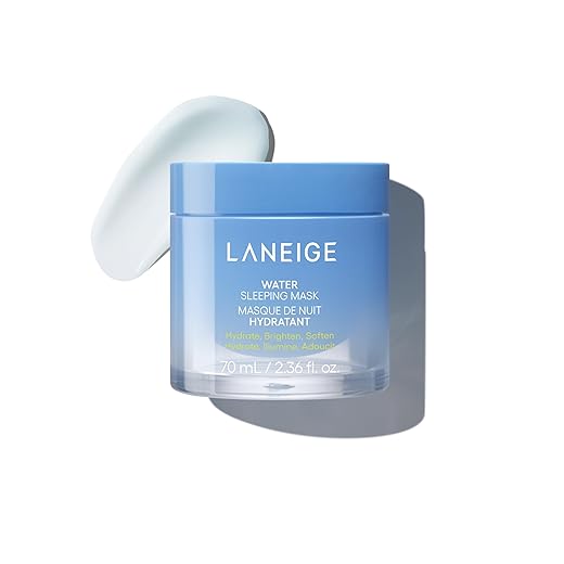 LANEIGE Water Sleeping Mask: Hydrating Korean Overnight Mask with Squalane & Probiotic-Derived Complex, for Bright, Glowing Skin & Barrier Support