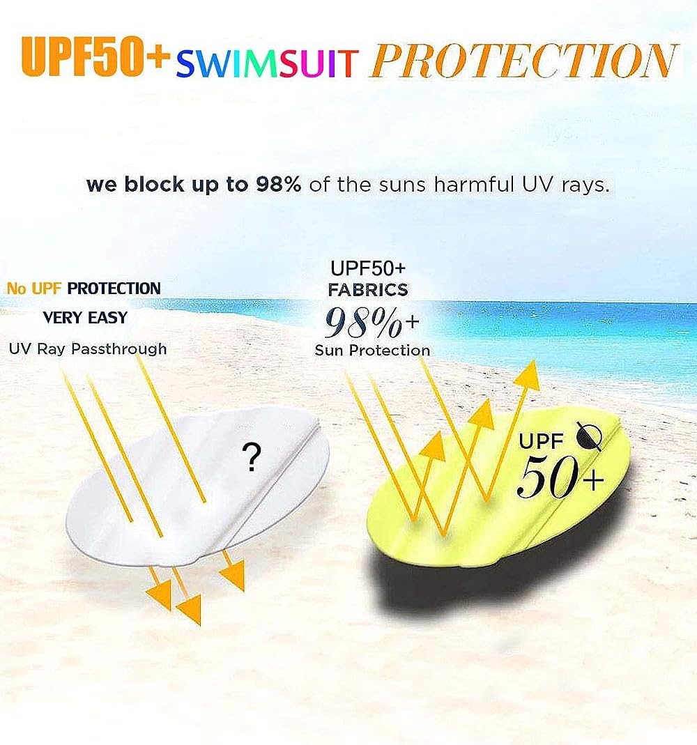 weVSwe Baby Toddler UPF 50+ Sun Protection Rash Guard Long Sleeve Swimsuit with Crotch Zipper - Image 5