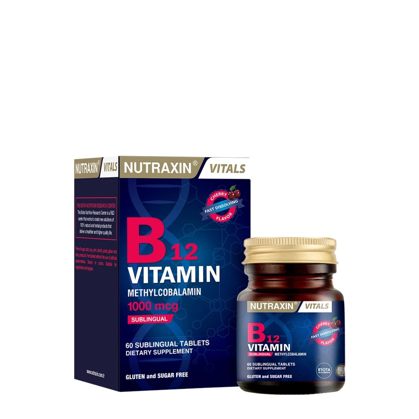 Nutraxin B12 Vitamin 1000 mcg 60 Tablet Takviye Edici Gıda