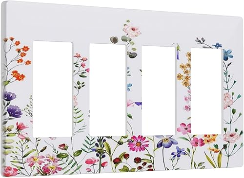 Miniatura 200 de Placa Decorativa de Pared Beige Boho de Mediados de Siglo Sol Abstracto 1-Gang Retro Años 70 Arte Geométrico Moderno con Arco Eléctrico Interruptor