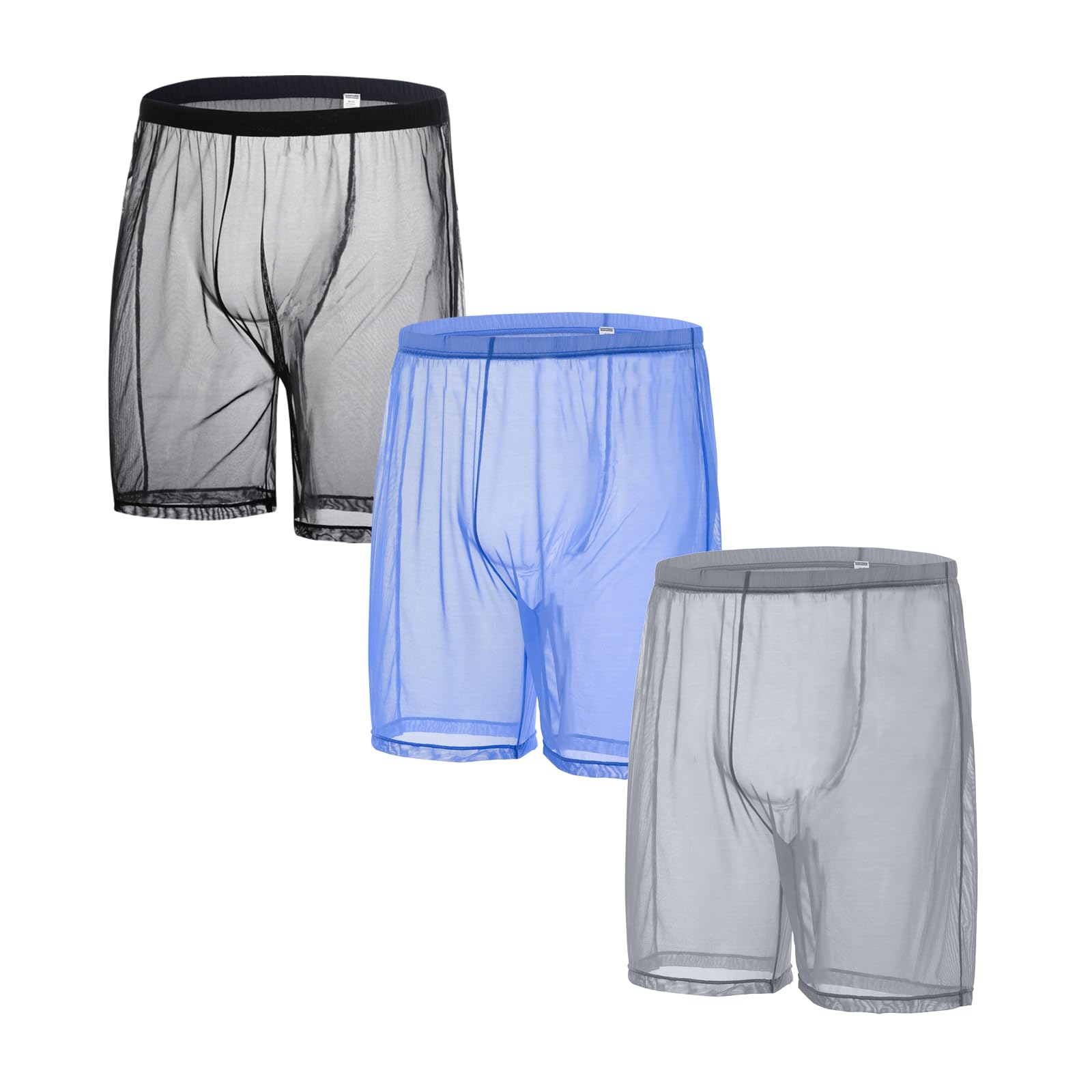 YAHWULAI Herren Boxershorts Männer Unterwäsche Sexy Weich Hautfreundlich und Bequem mit Einem Großen Beutel