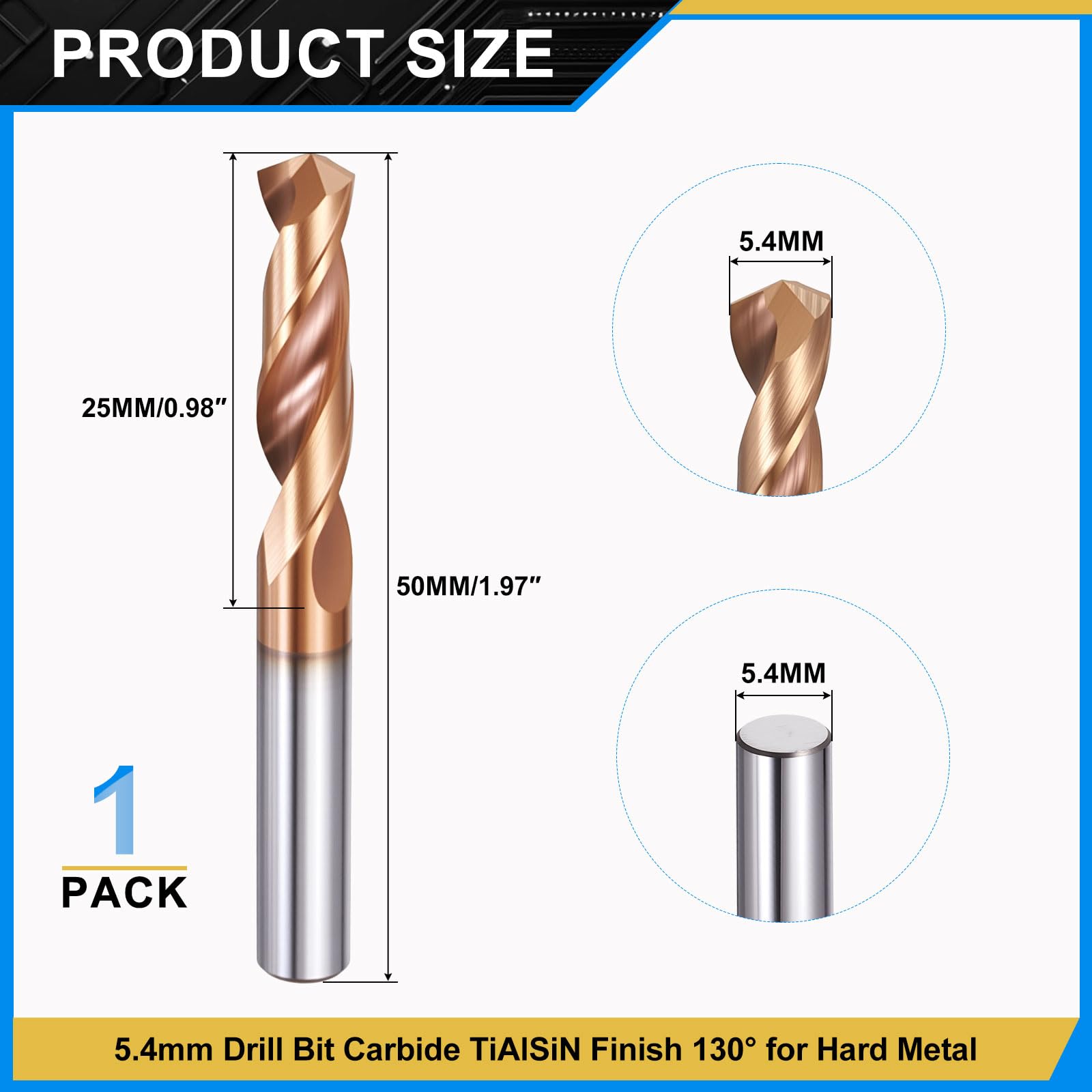 PATIKIL 5.4mm Drill Bit - Image 2