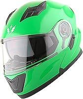 Vista 103 de 1Storm - Casco modular de cara completa para motocicleta, protector solar de doble visera: modelo Modular901, visera ahumada