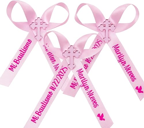 Miniatura 34 de 25 moños personalizados con cintas ensambladas, recuerdos personalizados para despedida de soltera, recuerdos de fiesta, cintas personalizadas