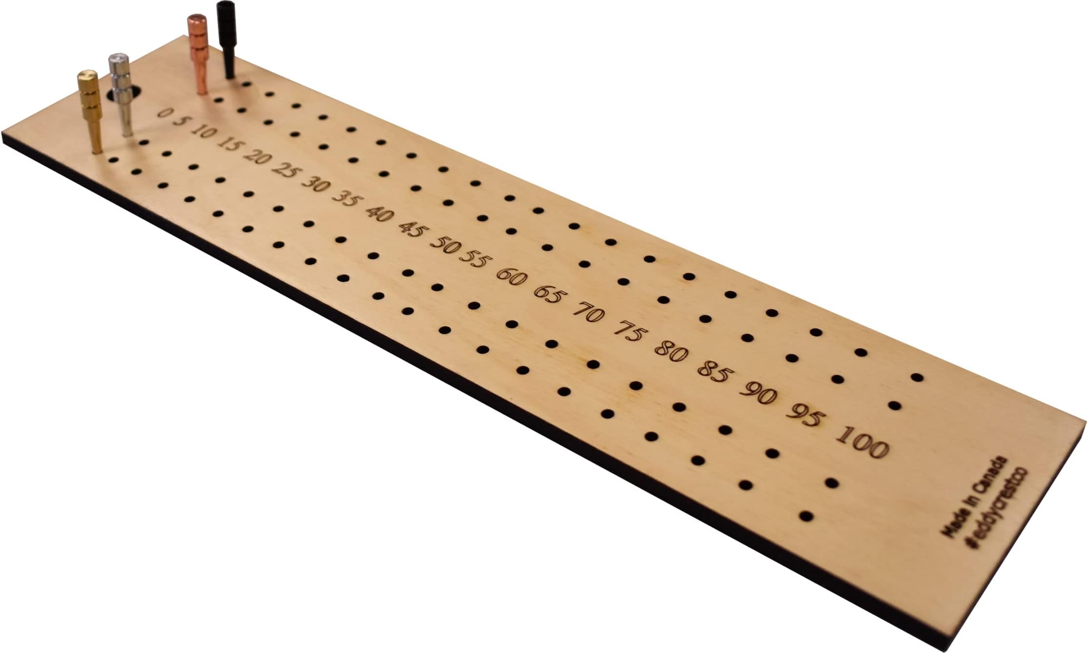 4 Player Crokinole Scorekeeper (4 Individual Players)