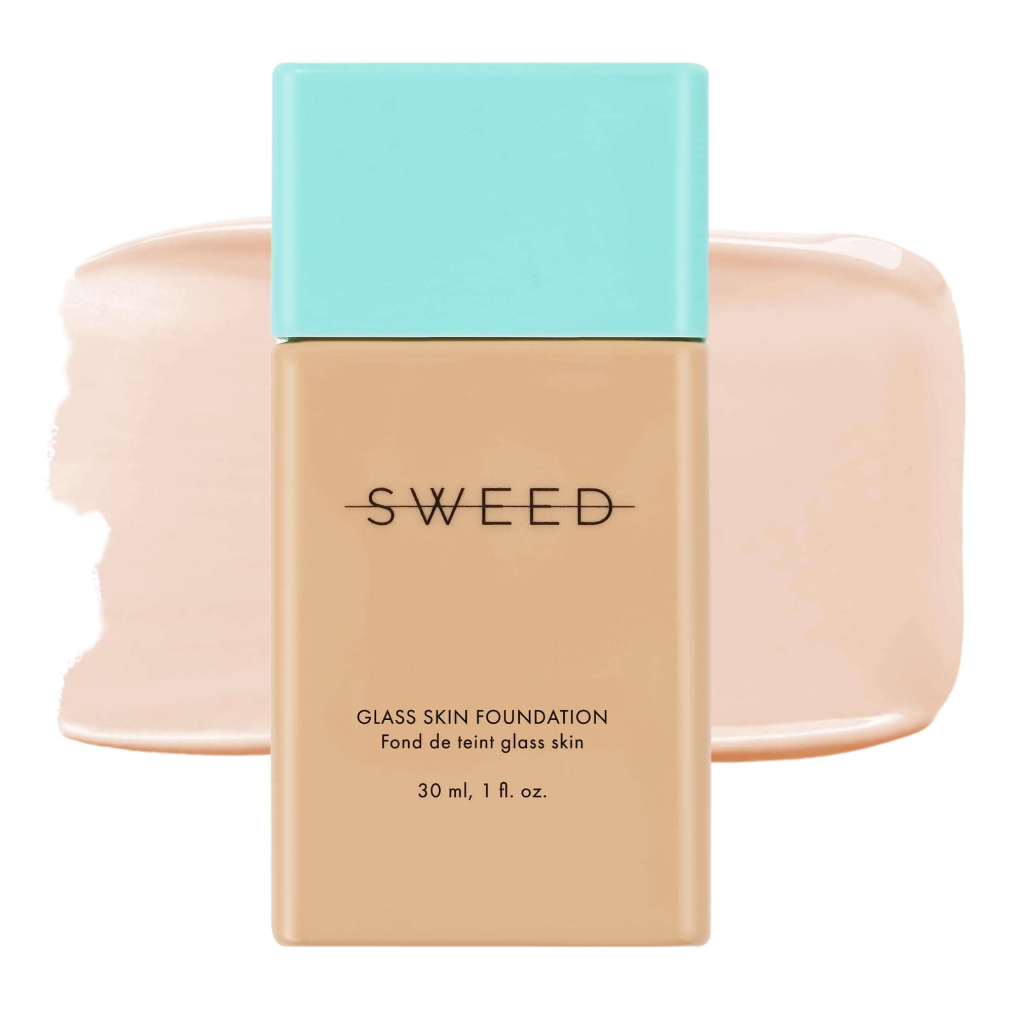 SWEED - Glass Skin Foundation | Vegan, Cruelty Free, Clean Beauty (01) Light C (30 ml)