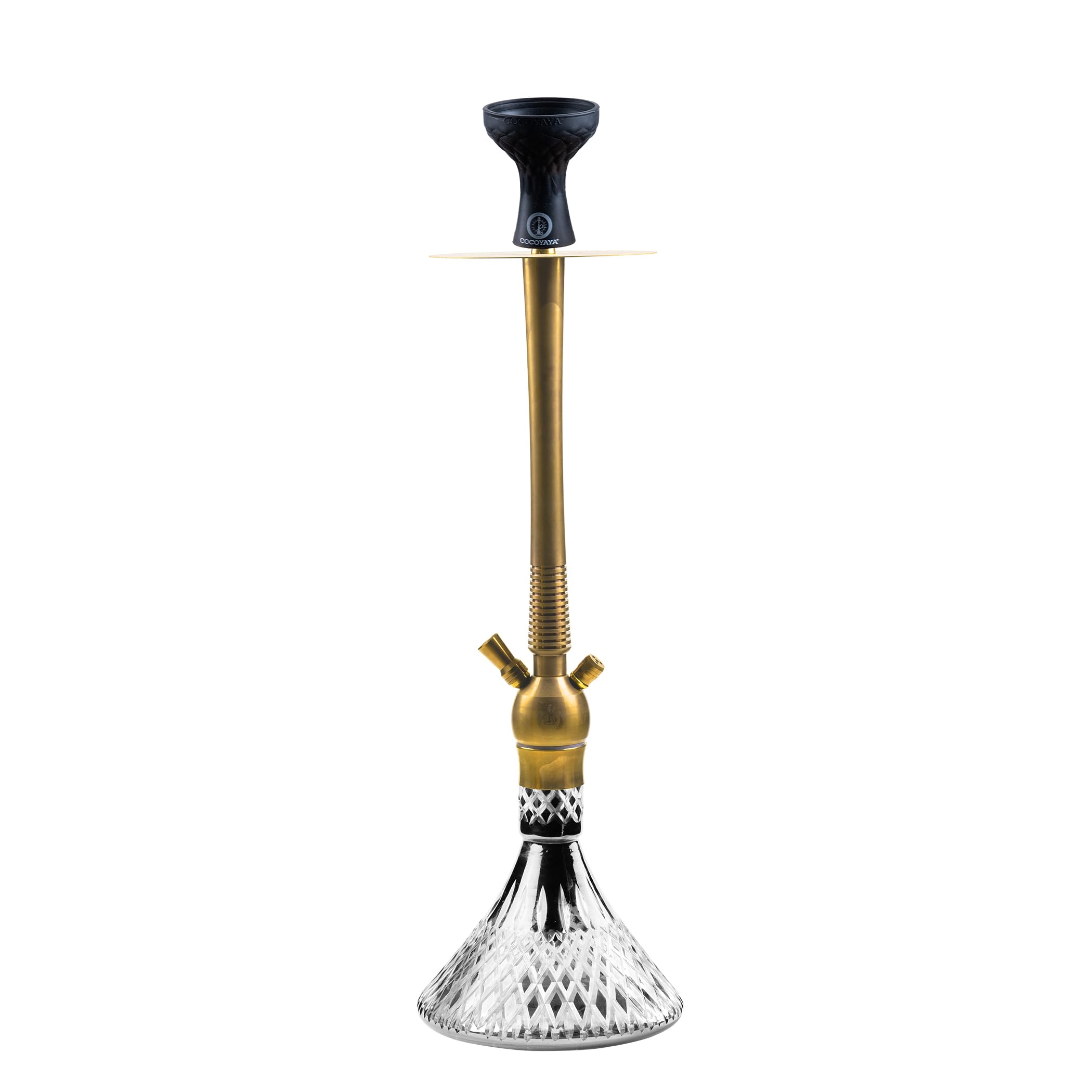 COCOYAYA King Series Montana Hookah Golden with Bag