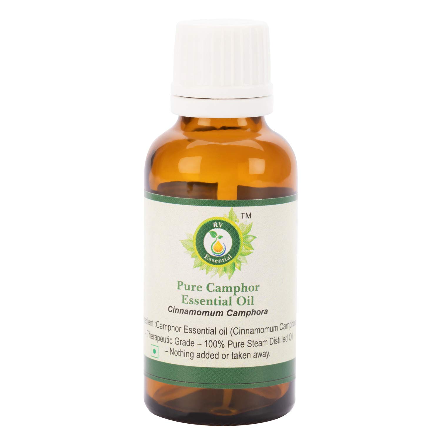 R V EssentialPure Camphor Essential Oil 100ml (3.38oz)- Cinnamomum Camphora (100% Pure and Natural Steam Distilled)