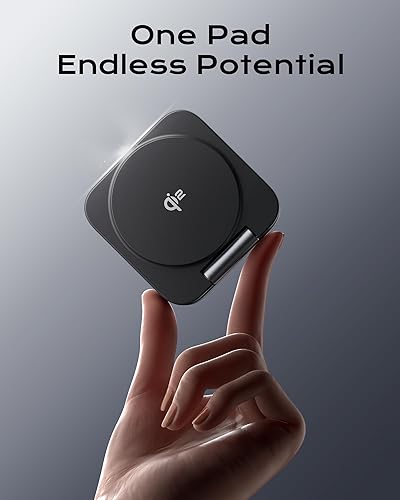 Miniatura 6 de Cargador de viaje 3 en 1 certificado Qi2 compatible con MagSafe, soporte de cargador inalámbrico plegable mejorado, estación de carga 3 en 1