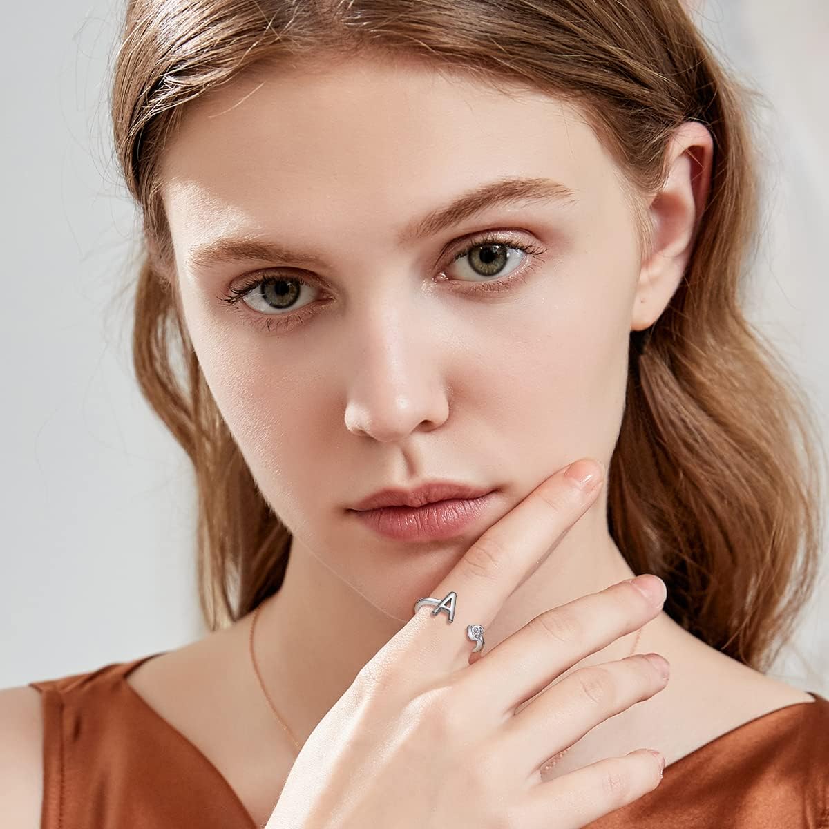 Initial Rings 925 Sterling Silver Rings for Women A-Z Stackable Alphabet Rings for Wife Daughters Jewelry Gifts