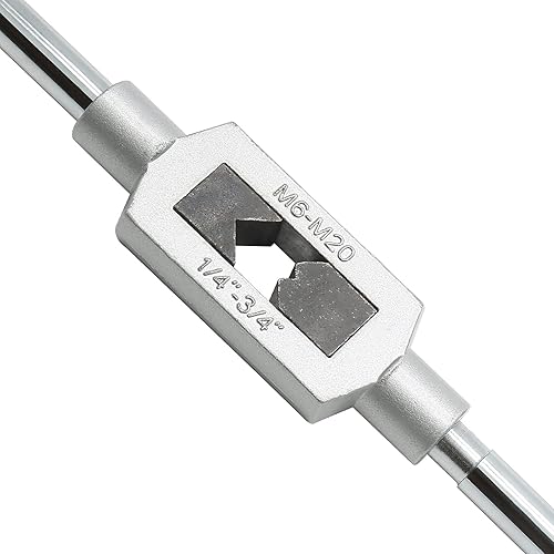 Miniatura 3 de Piutouyar M6-M20 Mango de llave de grifo ajustable 14"-34" Herramienta escariadora de mango de grifo