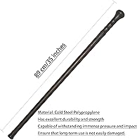 Vista 2 de Bastón de senderismo para montaña, negro, para hombres y mujeres, 89 cm