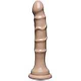 Raging Hard-Ons - Slim Line - 5.5 Inch (6.9 in. Long and 1.2 in. Wide) - Heavily Veined - Dildo with Suction Cup Base - Great For Anal Beginners - Vanilla