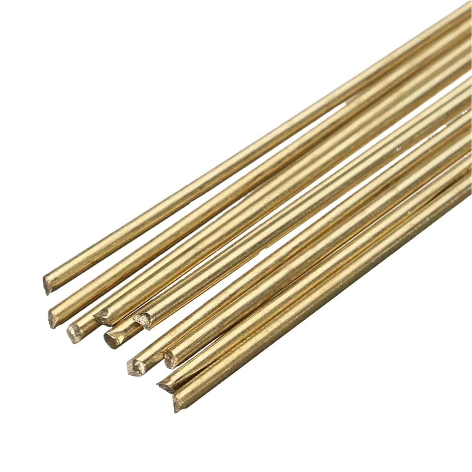 10 Pcs Welding Solder Rods 250mmx1.6mm Gold Brazing Welder Rods Brass Bar Gold Platinum Jewelry Welding Tool for Metal Craft