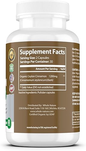 Miniatura 6 de Cápsulas de canela de 1200 mg. Suplemento orgánico de canela de Ceilán, pastillas de canela que apoyan el corazón, cerebro, hueso, articulaciones,