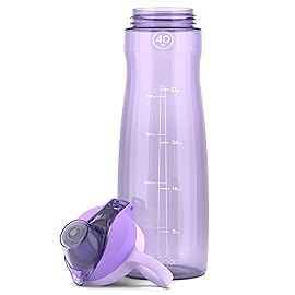 Pogo 40oz Plastic Water Bottle with Chug Lid and Carry Handle, Reusable, BPA Free, Dishwasher Safe, Perfect for Travel, School, Outdoors, and Gym, Lilac