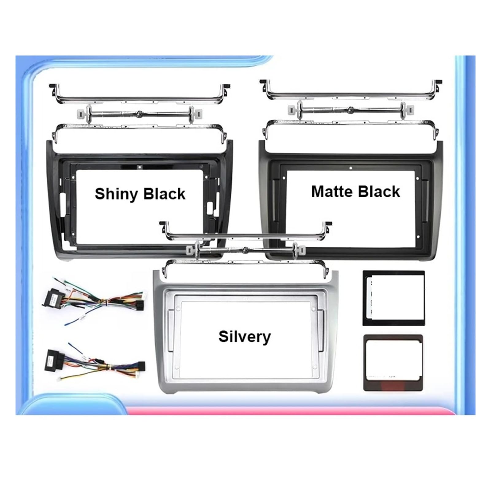Mascherina Autoradio Cornice Stereo 9 Pollici Car Stereo Audio Fascia Telaio Pannello Dvd Lunetta Installazione Trim Kit per VW per Polo 2011 2012 2013 2014 2015 2016