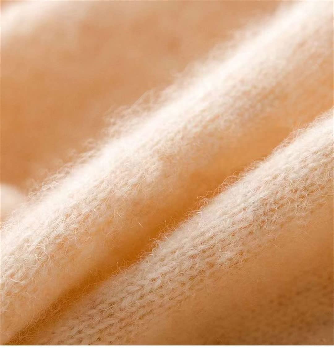 Kaszmirowy wełniany sweter z dzianiny damski sweter okrągły dekolt podstawowy ciepły sweter