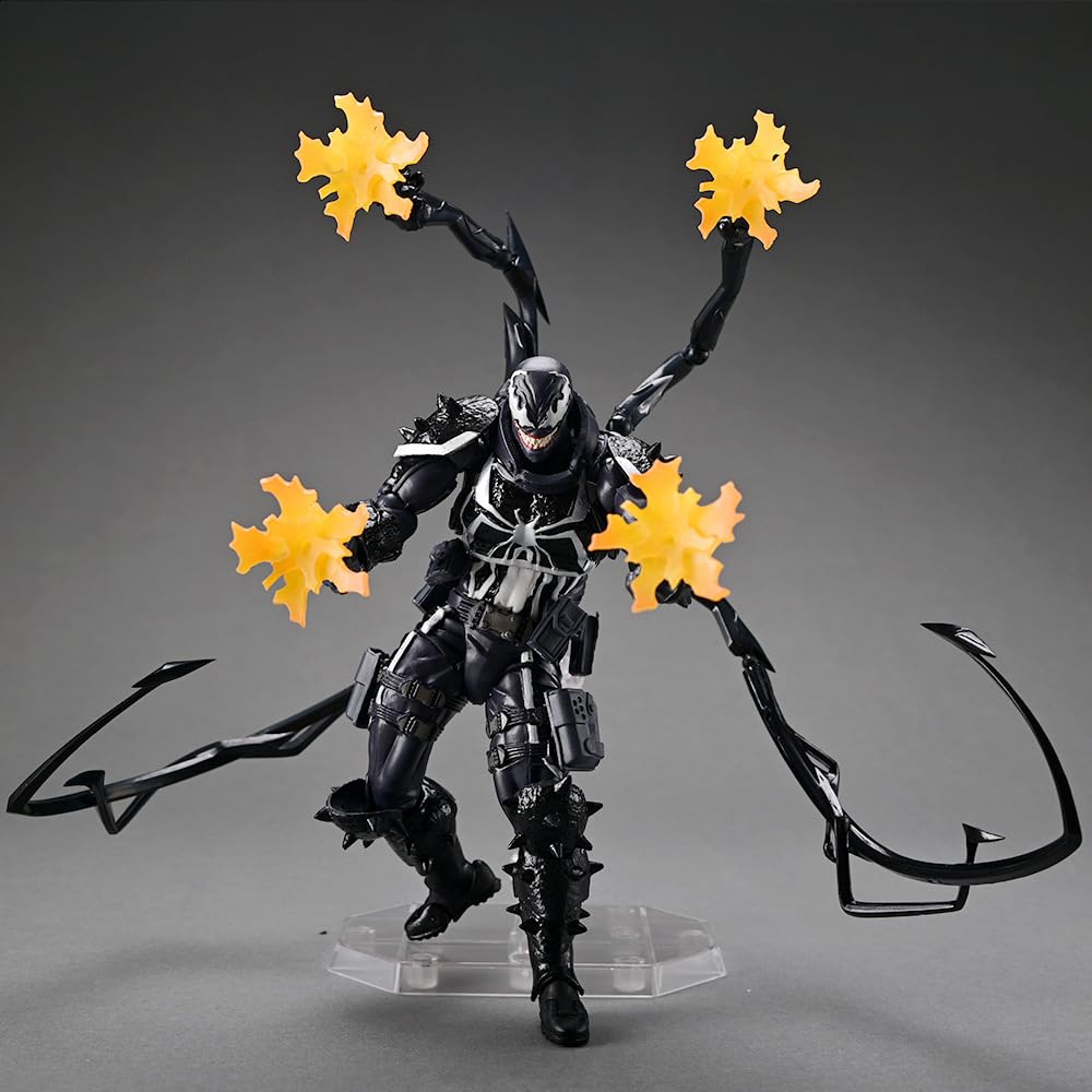 REOZIGN Figurina Venom, Figurine Di Anime Agente Venom 20 Cm / 7,9 Pollici, Modello Di Manga Di Cartone Animato In PVC Fatto A Mano