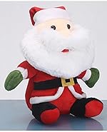 Niku Santa Claus Soft Toy for Girls Kids Boys | Teddy Bear Christmas Gift and Decoration Item | 20 cm, Red