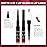 evpct 1Pcs Bright Fire Ruby Red Matte Lip Liner and Liquid Lipstick Stain Makeup Set for women, Red Long Lasting Smudge Proof Lipstick labiales matte mate larga duracion listip 24 hours originales,13