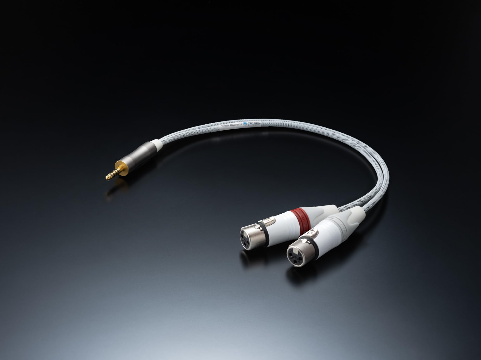 【新品同様】TOP WING 4.4mm-XLRオス×2 バランス変換 Amazon | TOP WING White Barrel II 4.4 to XLRF 40cm 4.4mm->3pin XLR