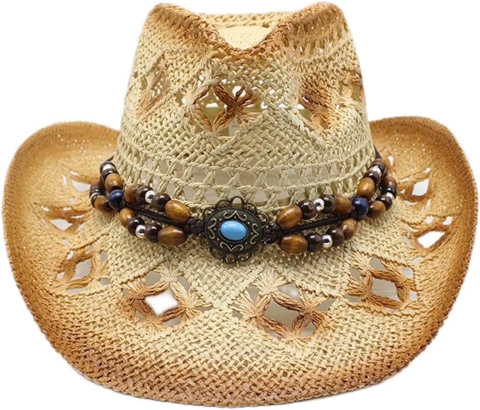 Ethnic Hollowed Out Cowboy Hat Men's Hat Beach Hat Western Cow Again Sunscreen Hat