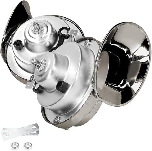 Miniatura 8 de Bocina de tren súper ruidosa de 300 DB 2 bocinas eléctricas de caracol de aire para automóvil 12 V kit de repuesto de bocinas de aire impermeables