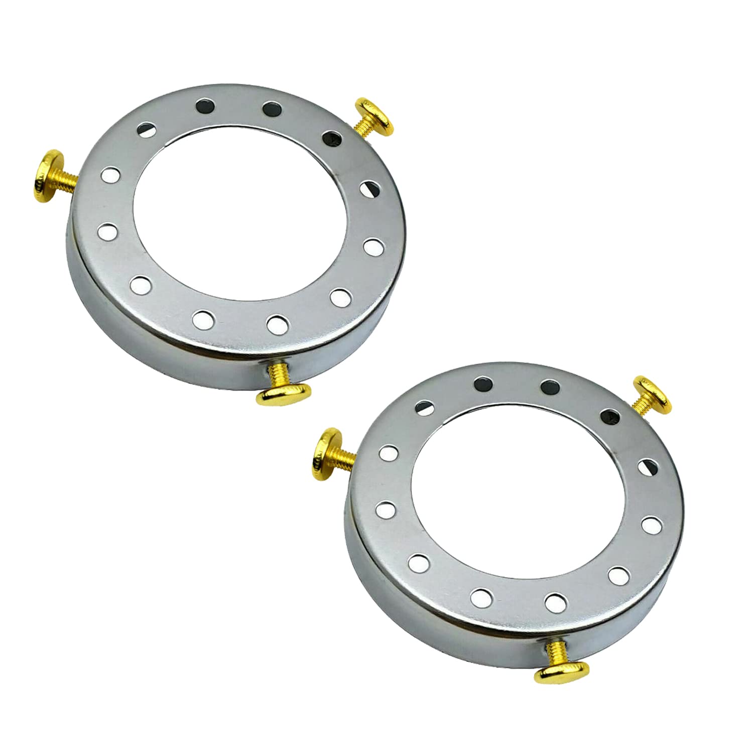LEDSone 2 Pcs UNO Type Lamp Shade Holder, 50mm Fitter Adapter Ring for Pendant Lights, Screw-On Lamp Holder Converter for Ceiling & Wall Lamps