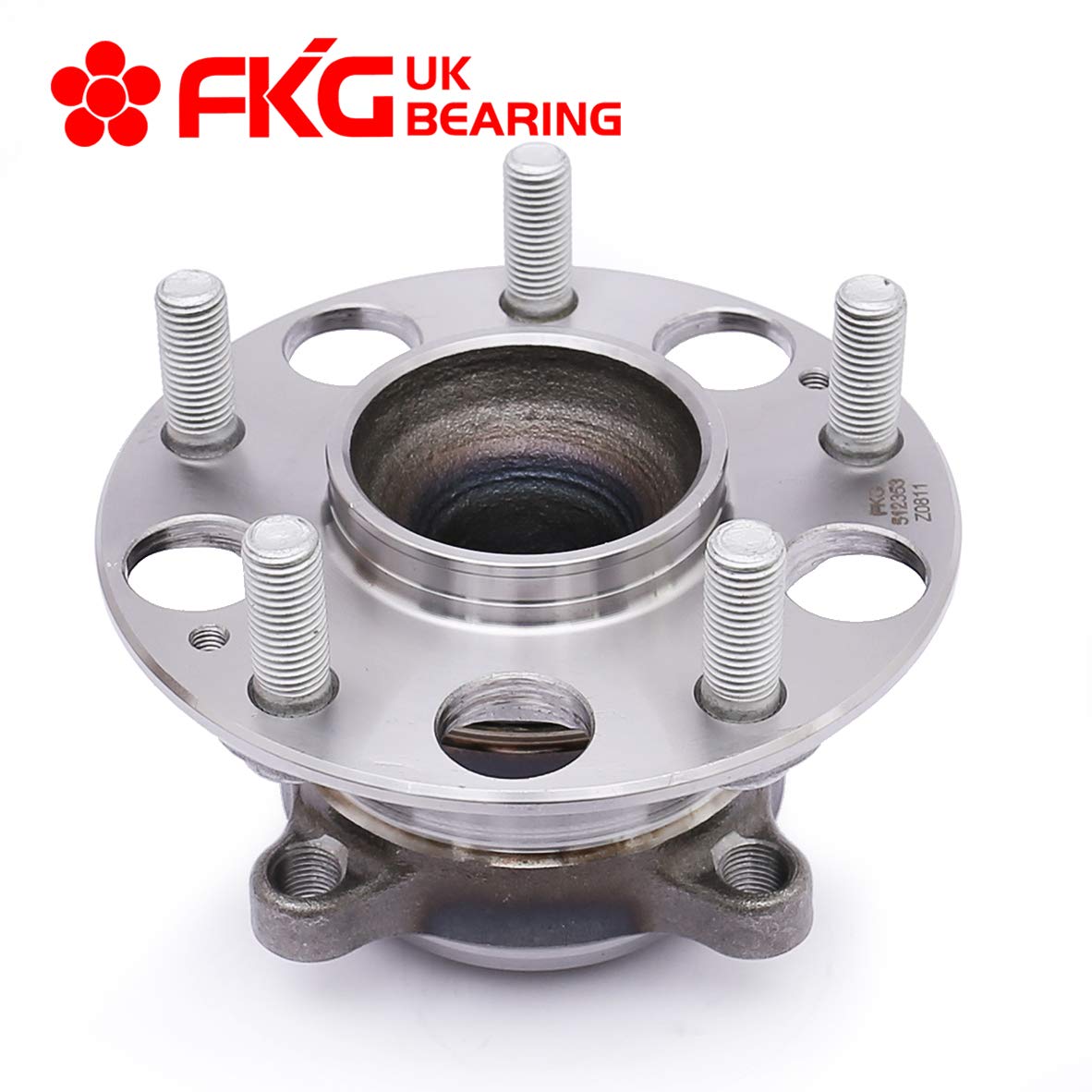 FKG 512353 Rear Wheel Bearing Hub Assembly For 2008-2012 Honda Accord, 2009-2013 Acura TSX, 5 Lugs Set of 2