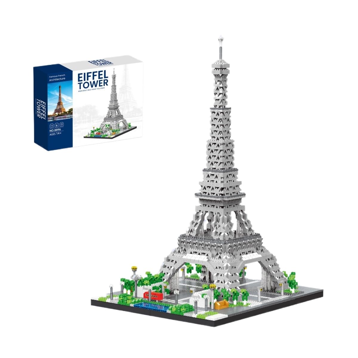 Eiffel Tower Building Blocks Set, World Famous Architectural Building Kit
