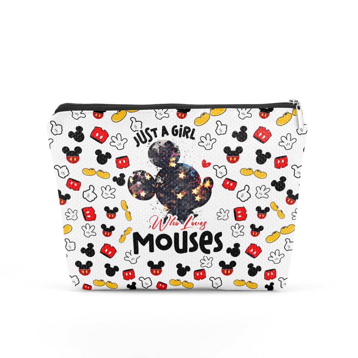 Mouse Themed Gifts Cartoon Mouse Funny Makeup Bag Magic Mouse Cosmetic Bag Cartoon Merch for Women Female Girls Best Friend Sister Mouse Lover Travel