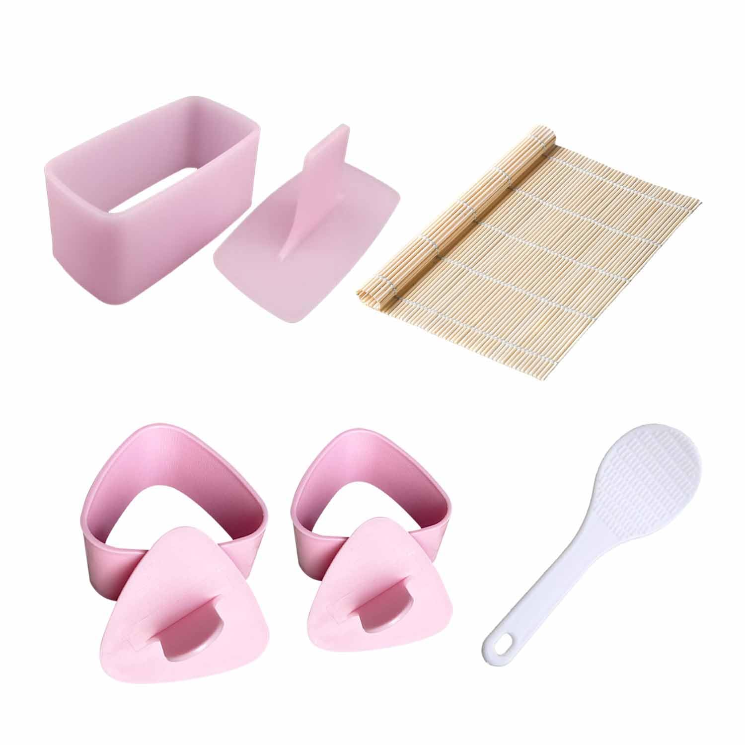 Sponsored Ad – 3-Pack Sushi Molds, 1 Sushi Roll Mat, 1 Rice Spoon, Rice Ball Mold, Triangle Sushi Press Mold, DIY Sushi, Home Sushi Gadgets, Kitchen Cooking for Beginners, Lunch Box Making for Kids