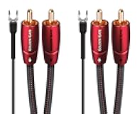 AudioQuest Golden Gate Turntable RCA > RCA Turntable Cable + Ground Wire - 1.5M