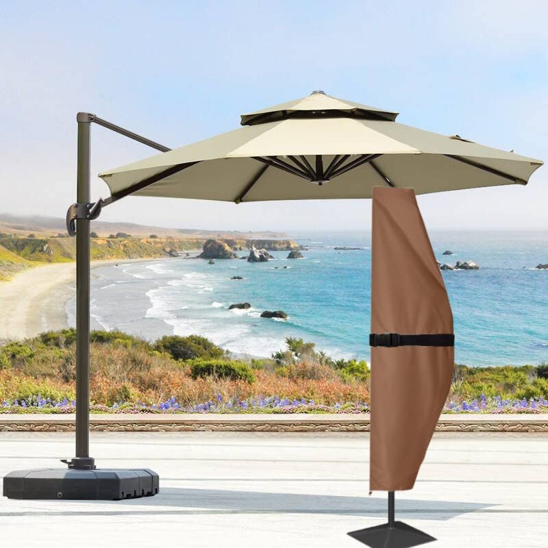 24 inch patio table with umbrella hole Oak Street Boardwalk Rectangular 24"x 30" Outdoor Standard Height Tabl   Superior Equipment & Supply
