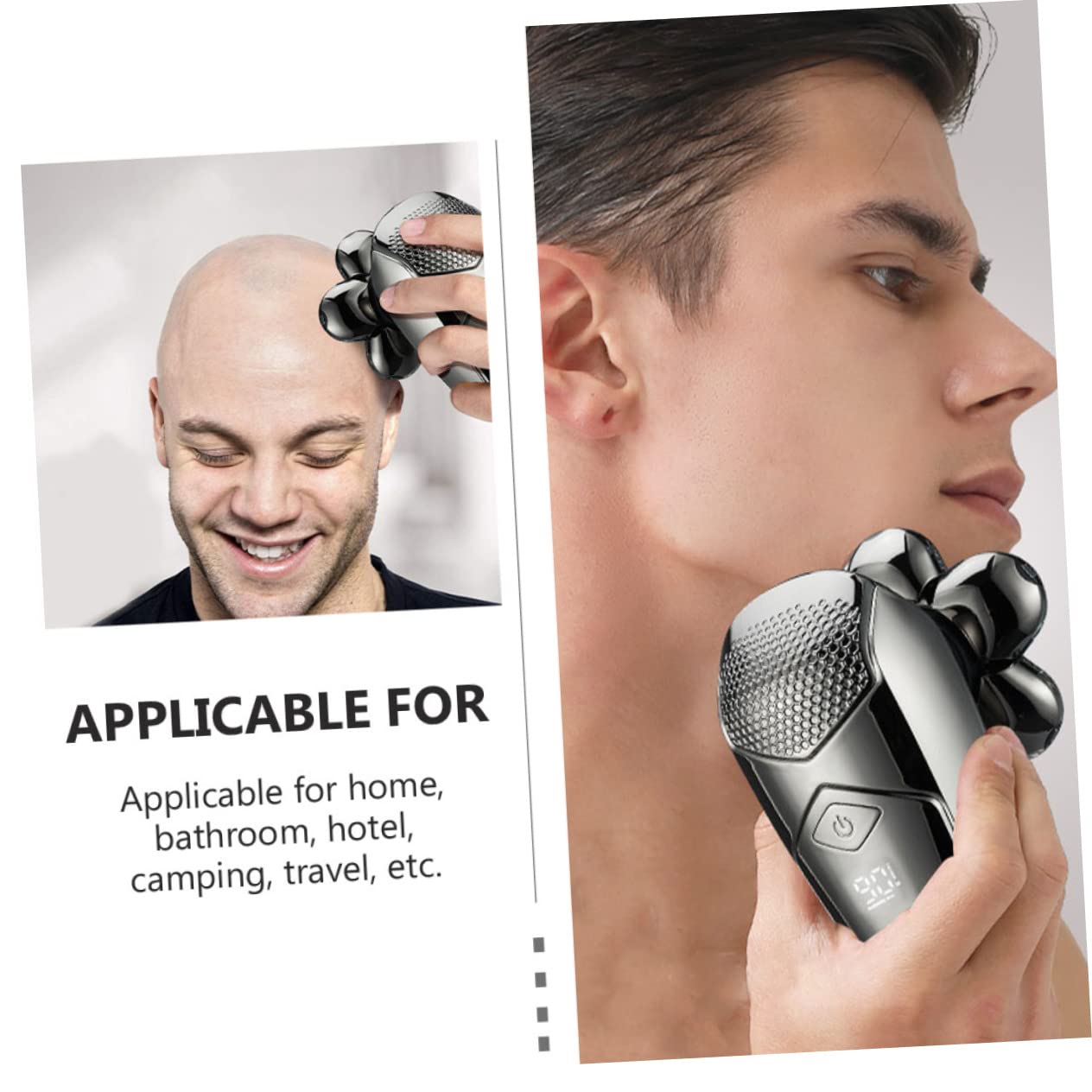 Rasoir Électrique Rechargeable Homme 5W, Six Têtes Étanches