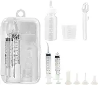 Senzz Kit De Alimentação Para Animais De Estimação, Controle Preciso Do Fluxo De Leite Para Animais Recém-Nascidos, Perfeito Para Gatinhos, Cachorros E Animais Selvagens. Inclui 2 Seringas