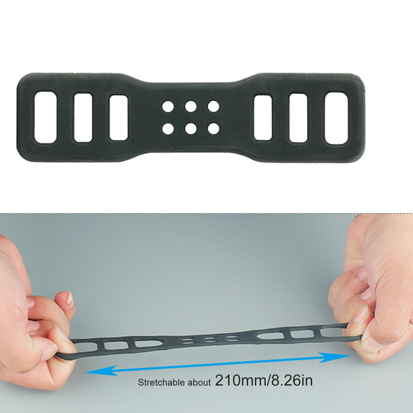 POPETPOP 360Degree Rotating Flashlight Holder Clamp for Bike Handlebar Sturdy Construction Quick Release Design Fits Shock and Skid Black