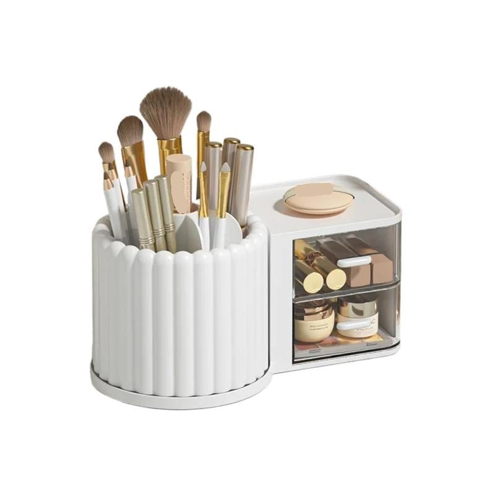 Drehbarer Stiftehalter Rotierende Make-up-Desktop-Kosmetik-Aufbewahrungsbox