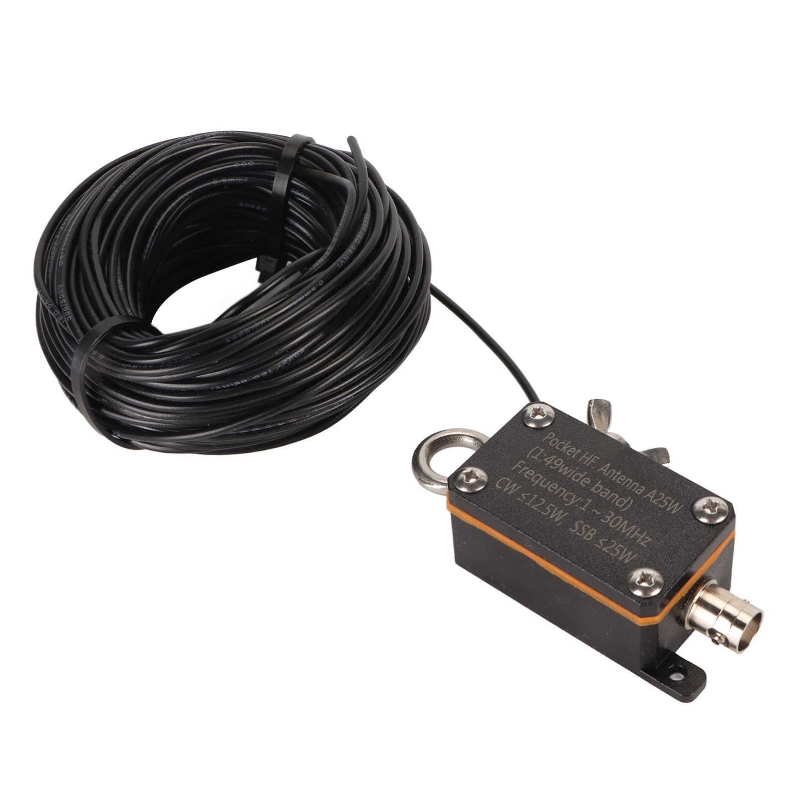 Keenso PVC Portable HF Fin Antena Alimentada 1‑30MHz FE8 CW SSB 1:49 Balun Short Wave Pocket End Fed Radio Antena Fácil para Entusiastas del Aire Libre