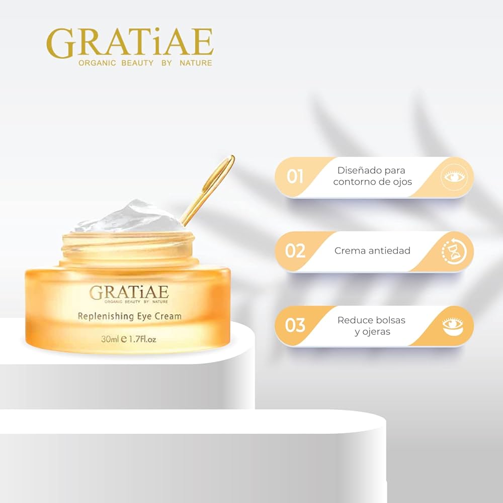 グラティエGRATiAE REPLENISHING Eye Cream 30ml Amazon.com: Gratiae Organics Replenishing Eye Cream, 1.02