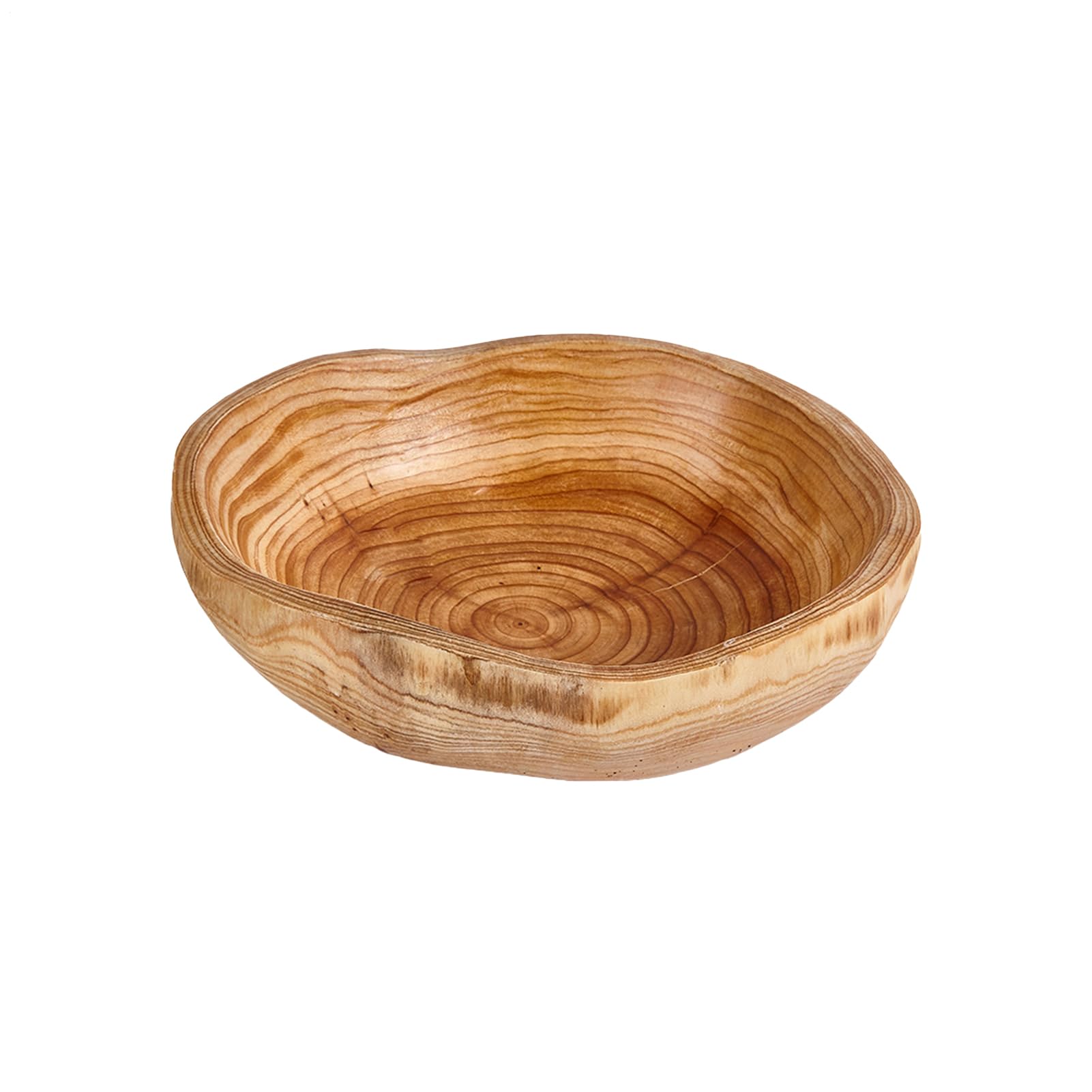 per frutta e verdura, vassoio da portata in legno, 30 cm, insalatiera in legno lucido di alta qualità con design rustico per cucina, tavolo, sala da pranzo, soggiorno, ufficio