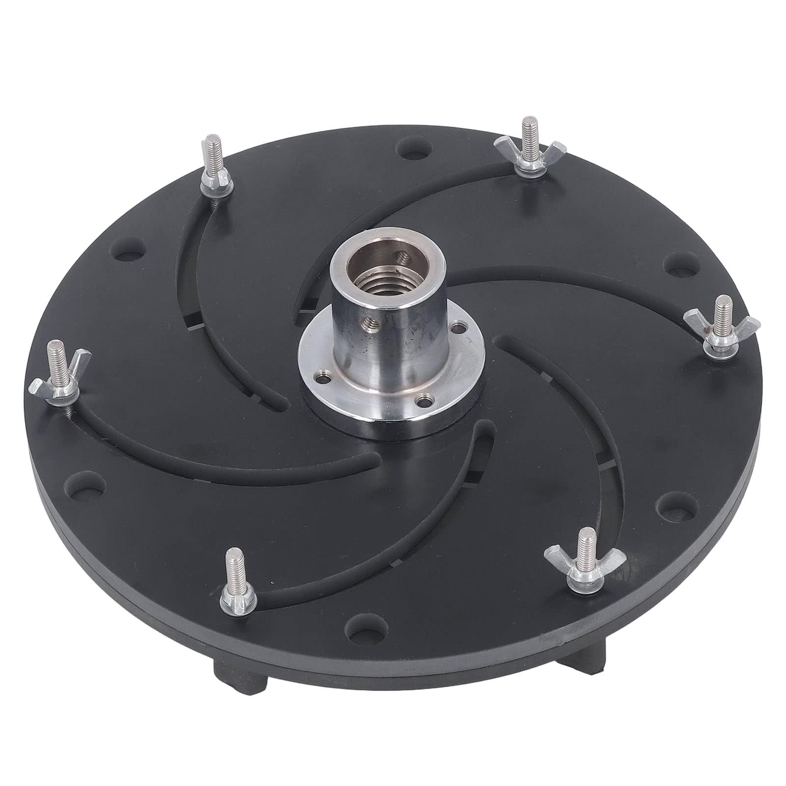 Uchwyt Longworth ze Stopu Aluminium, M33 Czarny Uchwyt Longworth ze Stopu Aluminium Odśrodkowy Uchwyt Tokarski Uchwyt Tokarski z Wydrążonym Uchwytem Stolarskim, Akcesoria (300 mm)